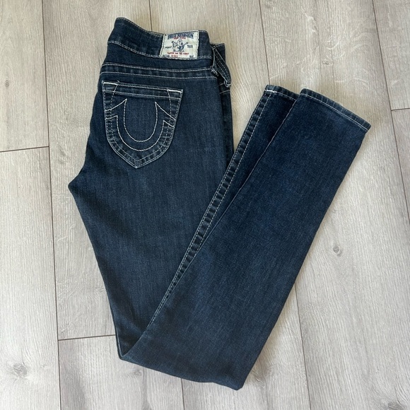 True Religion Denim - True Religion Women's Dark Indigo Skinny Jeans 28